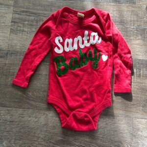 Santa baby onesie